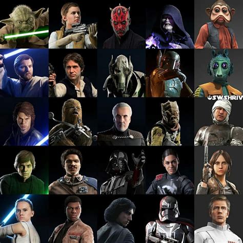 characters in battlefront 2